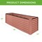 Best Choice Products 8x2x2ft Outdoor Metal Raised Garden Bed, Planter Box for Vegetables, Flowers, Herbs